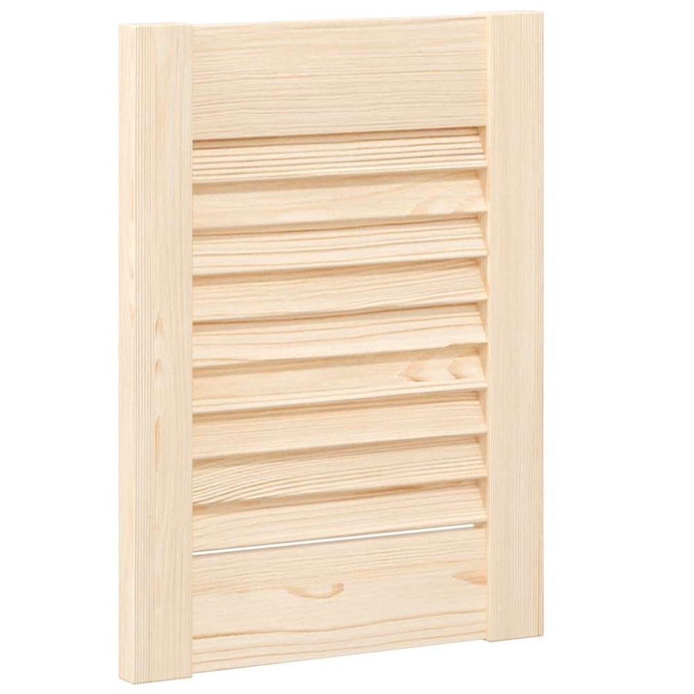 Produktbild för Skåpsdörrar lamelldesign 2 st 39,5x29,5 cm massivt trä furu