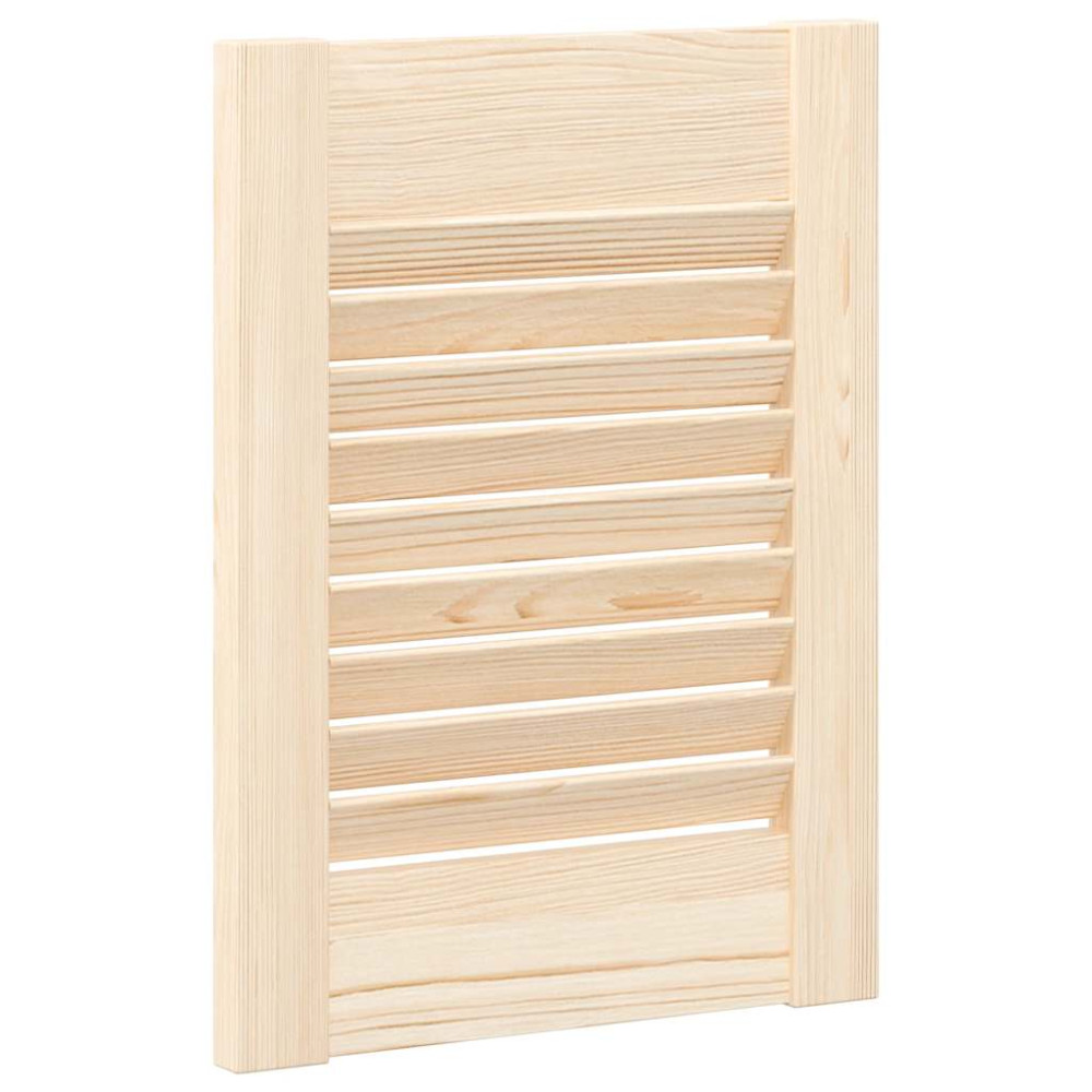 Produktbild för Skåpsdörrar lamelldesign 2 st 39,5x29,5 cm massivt trä furu