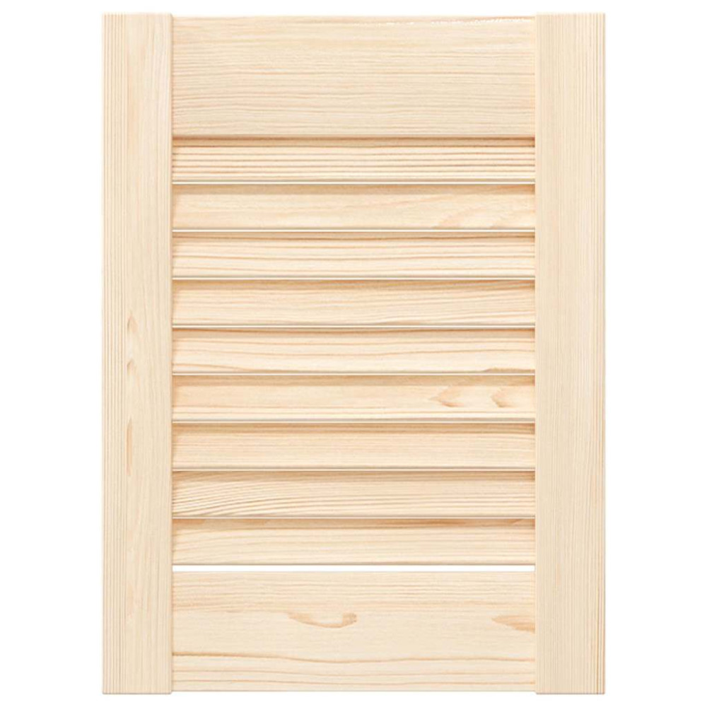 Produktbild för Skåpsdörrar lamelldesign 4 st 39,5x29,5 cm massivt trä furu