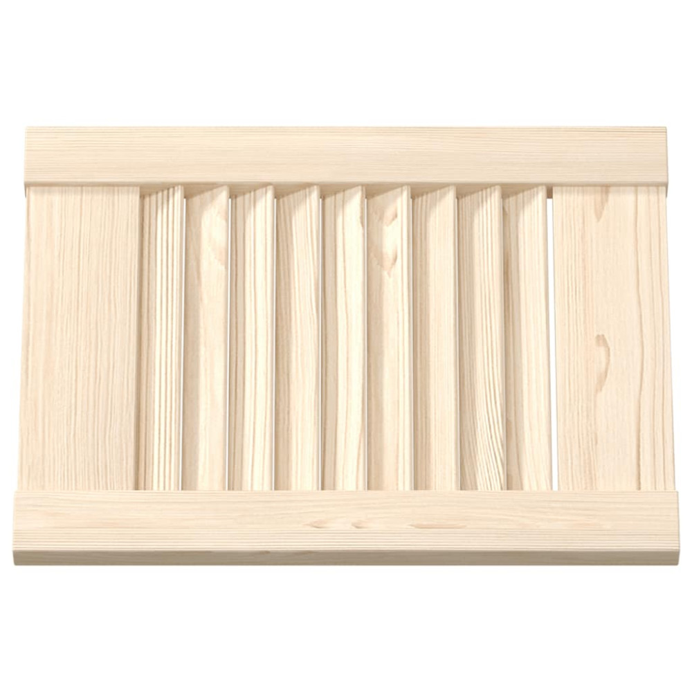 Produktbild för Skåpsdörrar lamelldesign 4 st 39,5x29,5 cm massivt trä furu