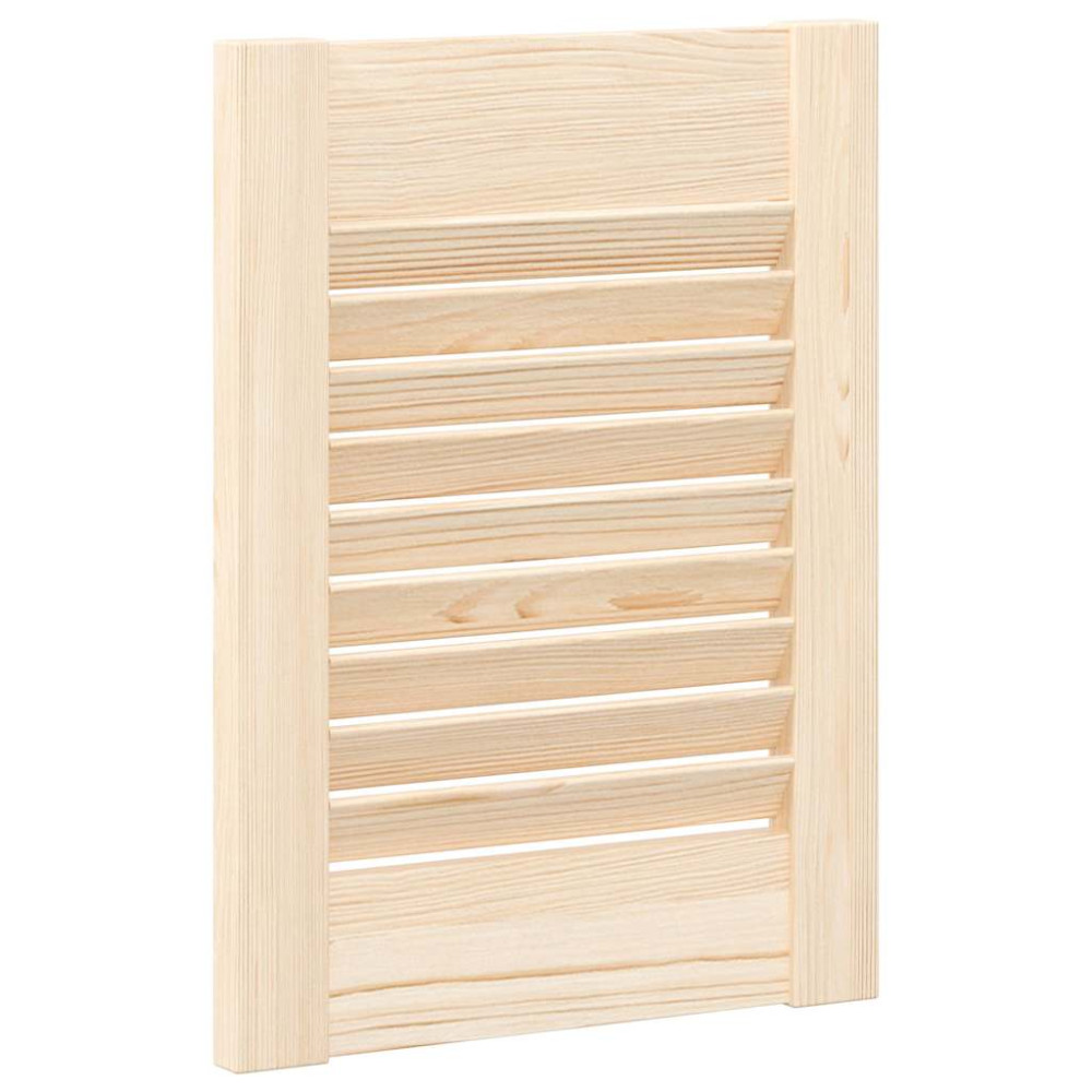 Produktbild för Skåpsdörrar lamelldesign 4 st 39,5x29,5 cm massivt trä furu