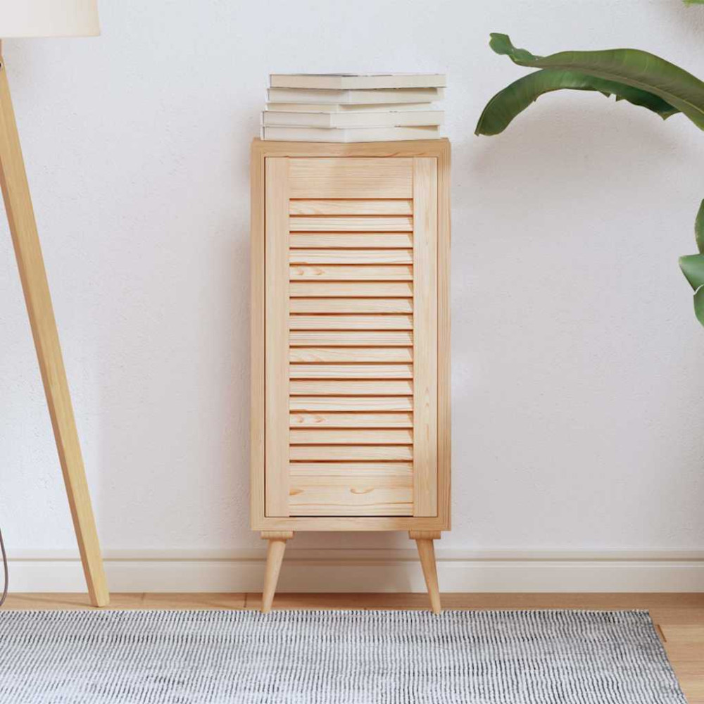 Produktbild för Skåpdörr lamelldesign 61,5x29,5 cm massivt trä furu