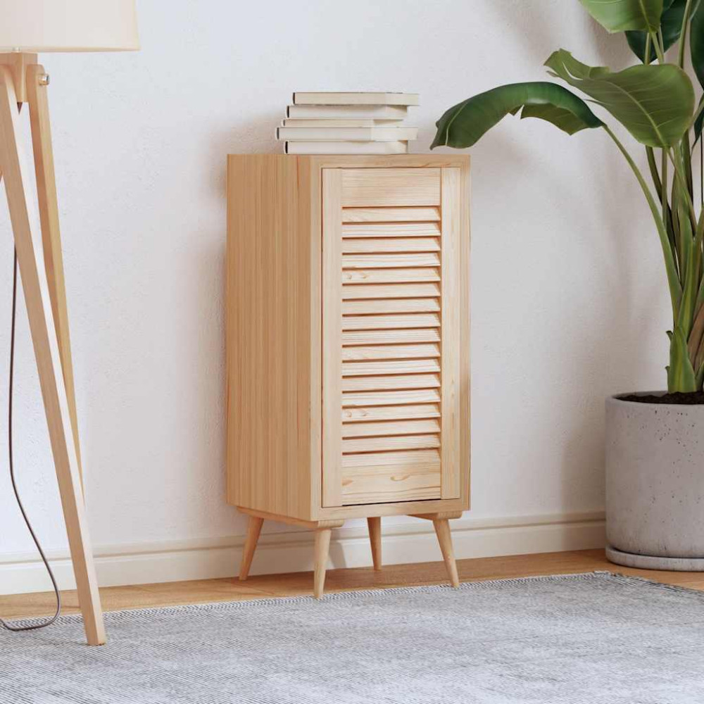 Produktbild för Skåpdörr lamelldesign 61,5x29,5 cm massivt trä furu