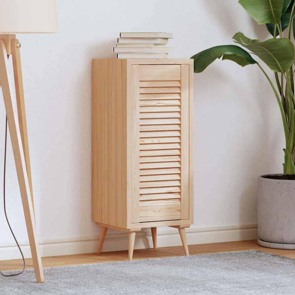 Produktbild för Skåpdörr lamelldesign 69x29,5 cm massiv trä furu
