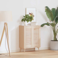 Produktbild för Skåpsdörrar lamelldesign 2 st 69x29,5 cm massivt trä furu