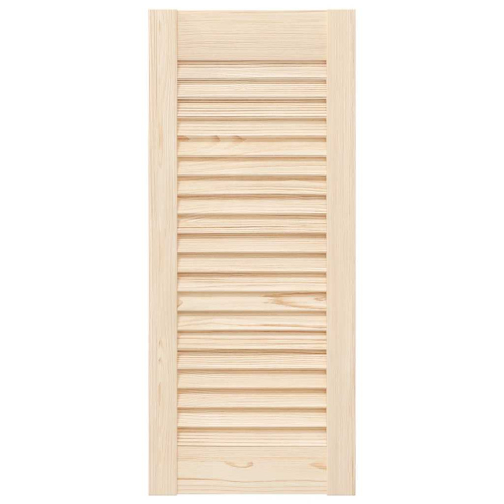 Produktbild för Skåpsdörrar lamelldesign 2 st 69x29,5 cm massivt trä furu