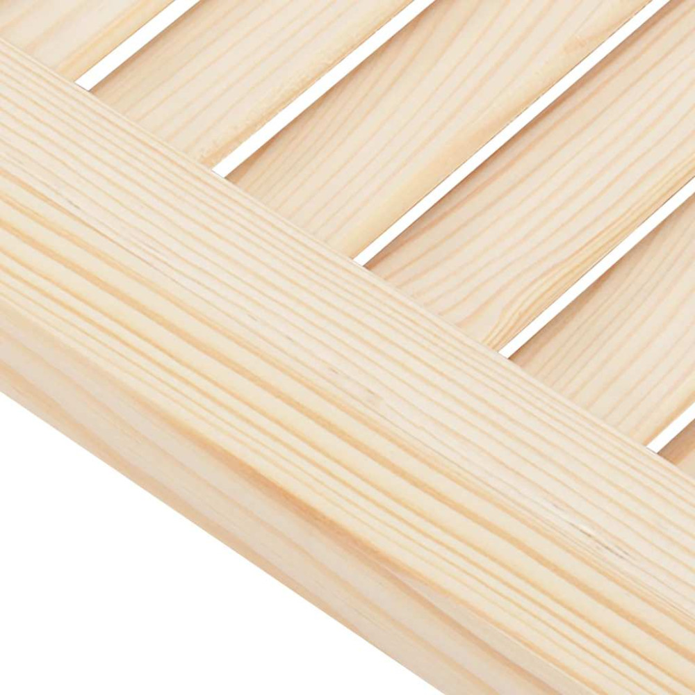 Produktbild för Skåpsdörrar lamelldesign 2 st 69x29,5 cm massivt trä furu