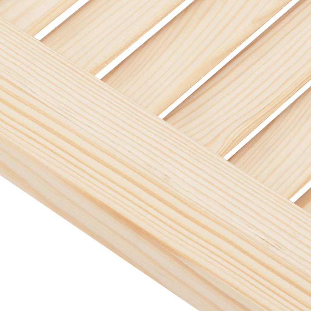Produktbild för Skåpsdörrar lamelldesign 4 st 69x29,5 cm massivt trä furu