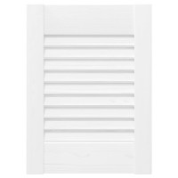 Produktbild för Skåpsdörrar lamelldesign 2 st vit 39,5x29,5 cm
