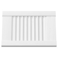 Produktbild för Skåpsdörrar lamelldesign 2 st vit 39,5x29,5 cm
