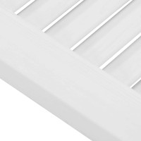 Produktbild för Skåpsdörrar lamelldesign 2 st vit 39,5x29,5 cm
