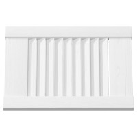 Produktbild för Skåpsdörrar lamelldesign 4 st vit 39,5x29,5 cm