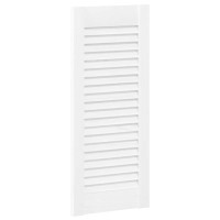 Produktbild för Skåpsdörrar lamelldesign 2 st vit 61,5x29,5 cm