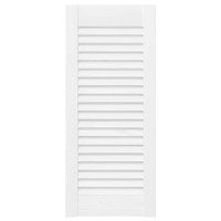 Produktbild för Skåpsdörrar lamelldesign 2 st vit 61,5x29,5 cm