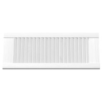 Produktbild för Skåpsdörrar lamelldesign 2 st vit 61,5x29,5 cm