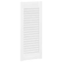 Produktbild för Skåpsdörrar lamelldesign 2 st vit 61,5x29,5 cm