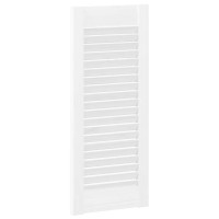 Produktbild för Skåpsdörrar lamelldesign 4 st vit 61,5x29,5 cm