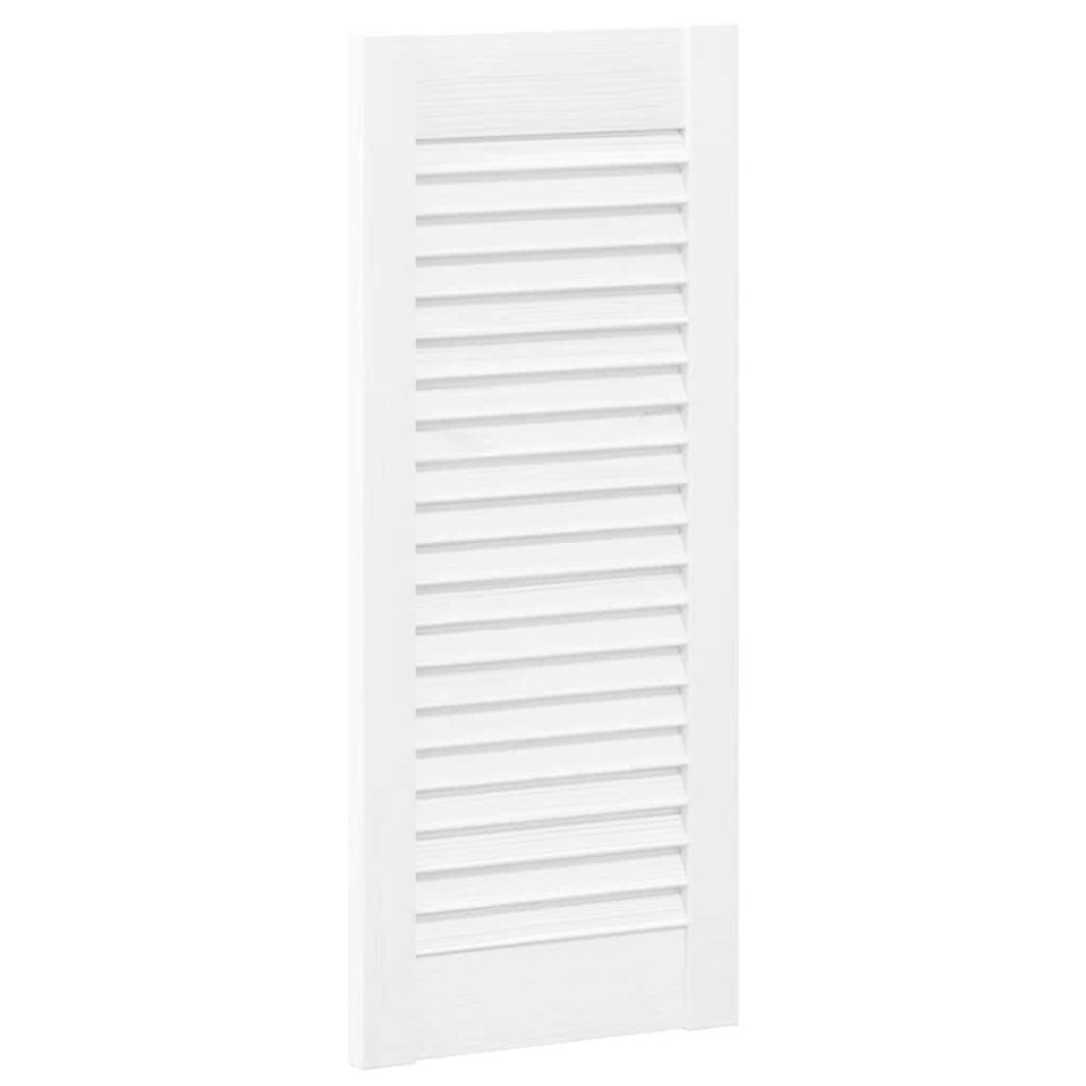 Produktbild för Skåpsdörrar lamelldesign 2 st vit 69x29,5 cm