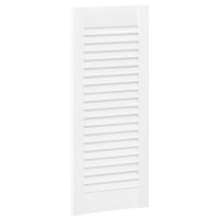 Produktbild för Skåpsdörrar lamelldesign 2 st vit 69x29,5 cm
