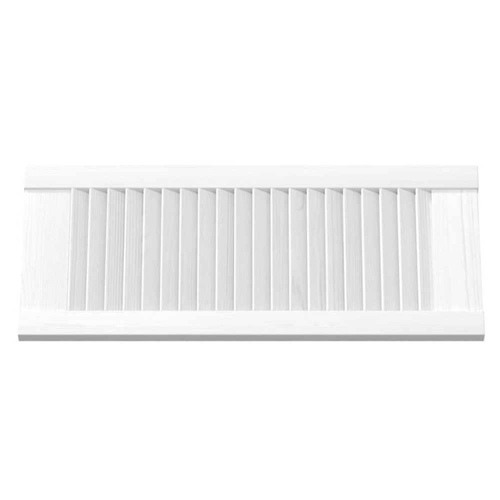 Produktbild för Skåpsdörrar lamelldesign 2 st vit 69x29,5 cm
