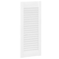 Produktbild för Skåpsdörrar lamelldesign 2 st vit 69x29,5 cm