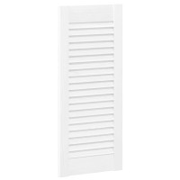 Produktbild för Skåpsdörrar lamelldesign 4 st vit 69x29,5 cm