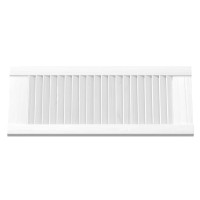 Produktbild för Skåpsdörrar lamelldesign 4 st vit 69x29,5 cm