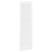 Produktbild för Skåpdörr lamelldesign vit 99x29,5 cm