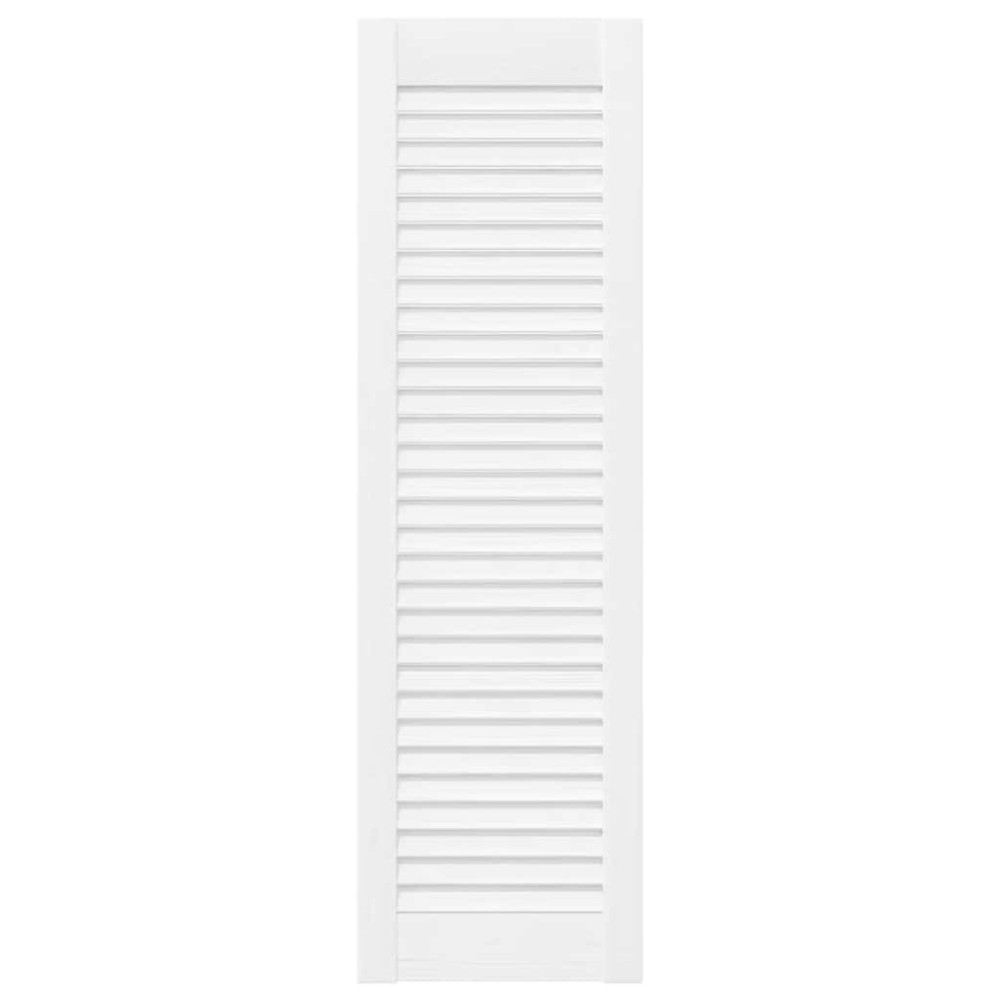 Produktbild för Skåpdörr lamelldesign vit 99x29,5 cm