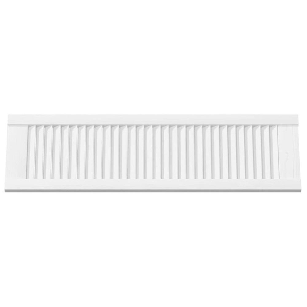 Produktbild för Skåpdörr lamelldesign vit 99x29,5 cm