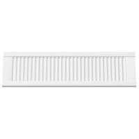 Produktbild för Skåpdörr lamelldesign vit 99x29,5 cm