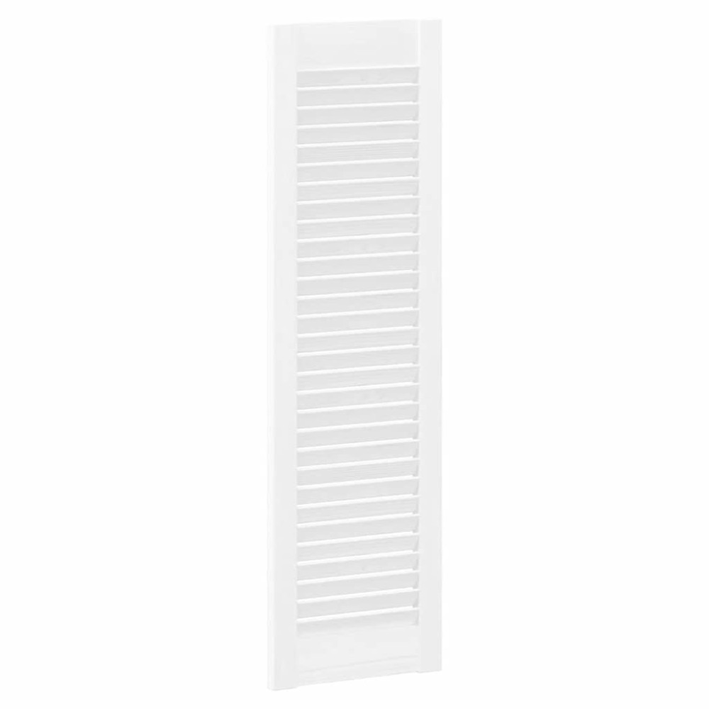 Produktbild för Skåpdörr lamelldesign vit 99x29,5 cm