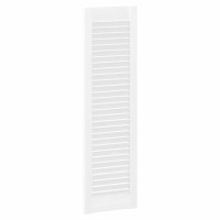 Produktbild för Skåpdörr lamelldesign vit 99x29,5 cm
