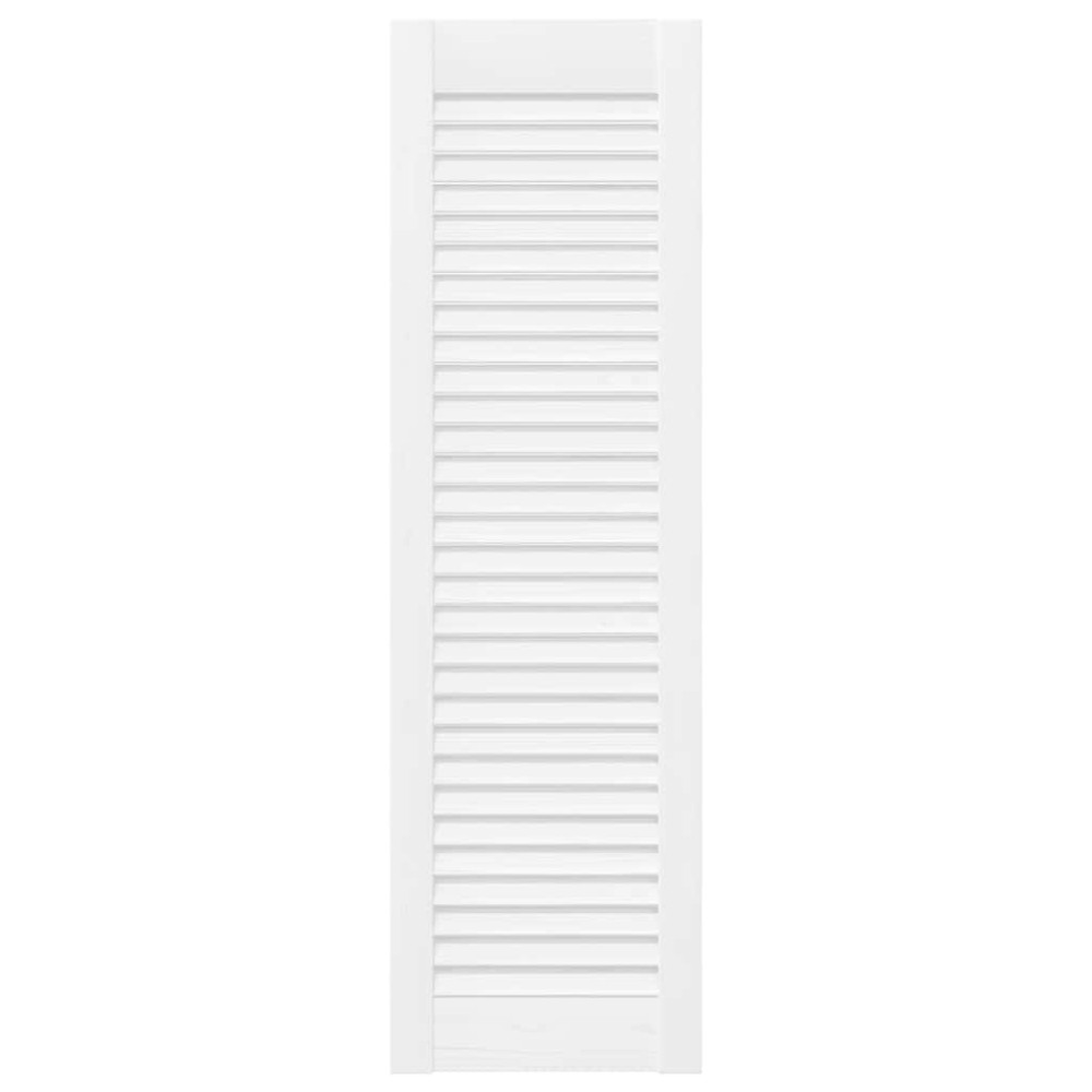 Produktbild för Skåpsdörrar lamelldesign 2 st vit 99x29,5 cm