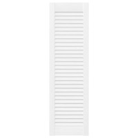 Produktbild för Skåpsdörrar lamelldesign 2 st vit 99x29,5 cm