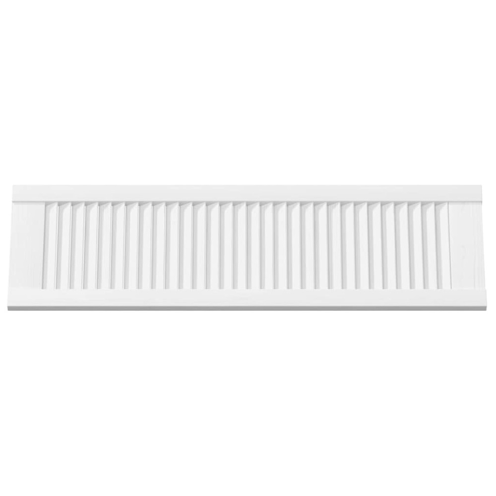 Produktbild för Skåpsdörrar lamelldesign 2 st vit 99x29,5 cm
