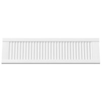 Produktbild för Skåpsdörrar lamelldesign 2 st vit 99x29,5 cm