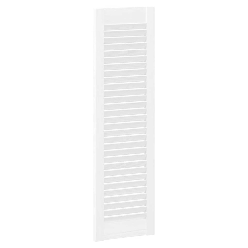 Produktbild för Skåpsdörrar lamelldesign 2 st vit 99x29,5 cm