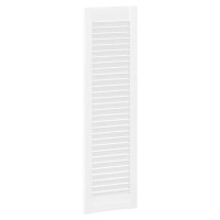 Produktbild för Skåpsdörrar lamelldesign 2 st vit 99x29,5 cm