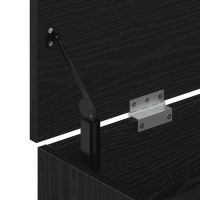 Produktbild för Skobänk svart ek 102x30,5x45 cm konstruerat trä