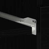 Produktbild för Skrivbord svart ek 90x45x76 cm konstruerat trä