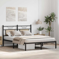 Produktbild för Sängram utan madrass sonoma-ek 137x190 cm konstruerad trä