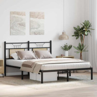 Produktbild för Sängram utan madrass sonoma-ek 140x190 cm konstruerad trä