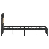 Produktbild för Sängram utan madrass sonoma-ek 140x190 cm konstruerad trä