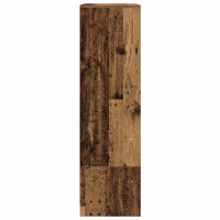 Produktbild för Skåp med låda gammalt trä 55,5x34x119,5 cm konstruerat trä