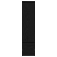 Produktbild för Högbord svart ek 29,5x34x119,5 cm konstruerat trä