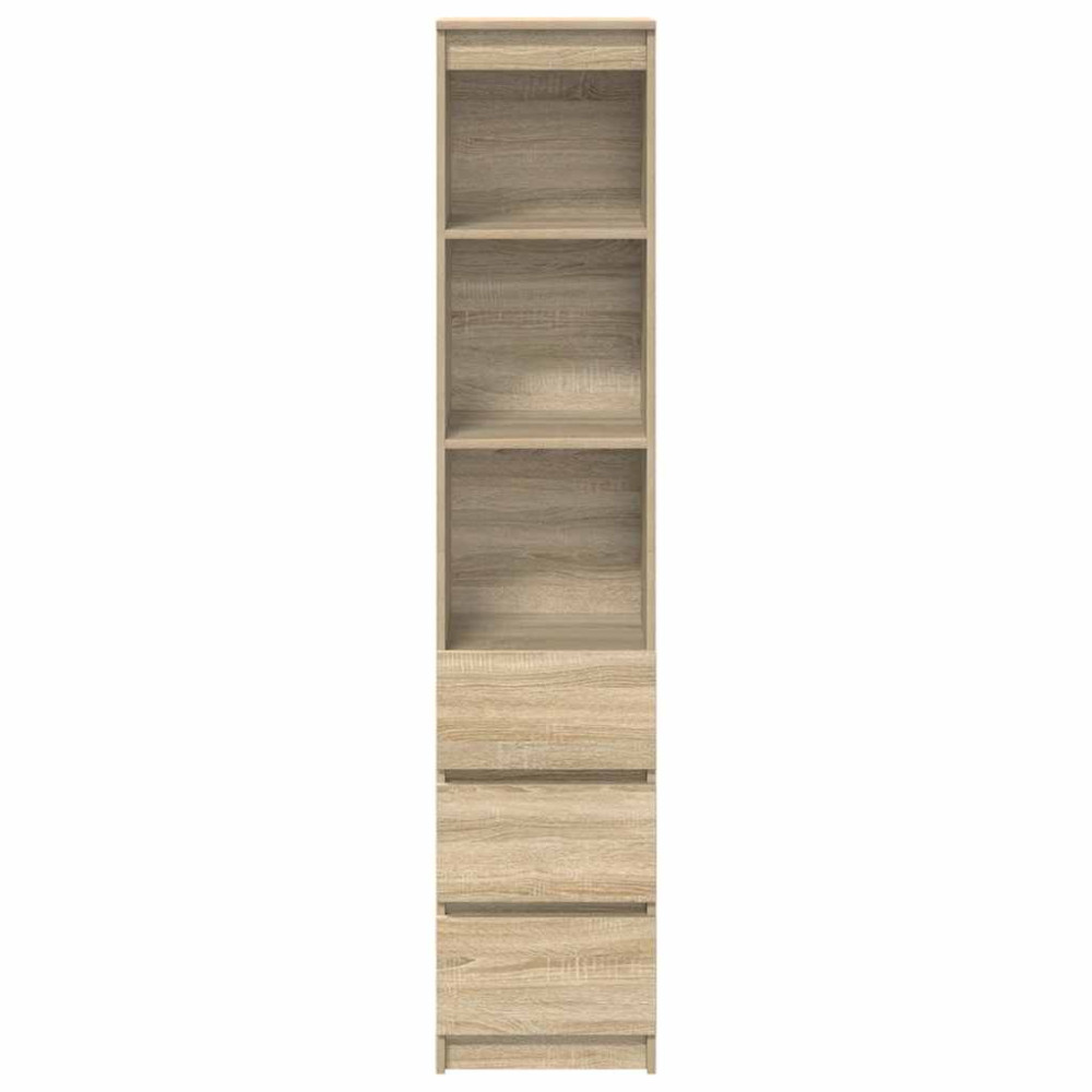 Produktbild för Highboard Sonoma ek 37,5x35x180 cm konstruerat trä