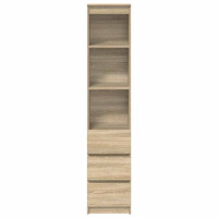 Produktbild för Highboard Sonoma ek 37,5x35x180 cm konstruerat trä
