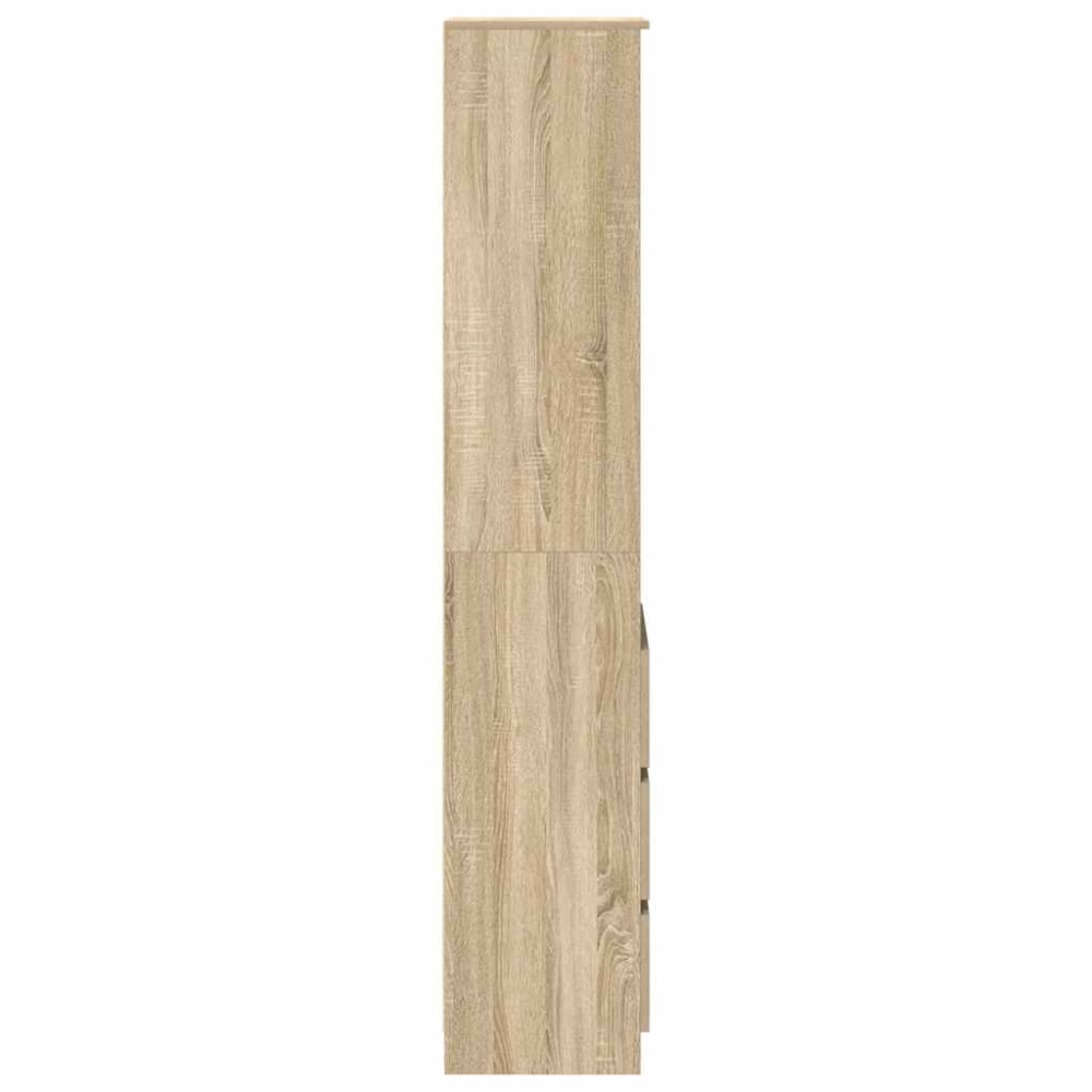 Produktbild för Highboard Sonoma ek 37,5x35x180 cm konstruerat trä
