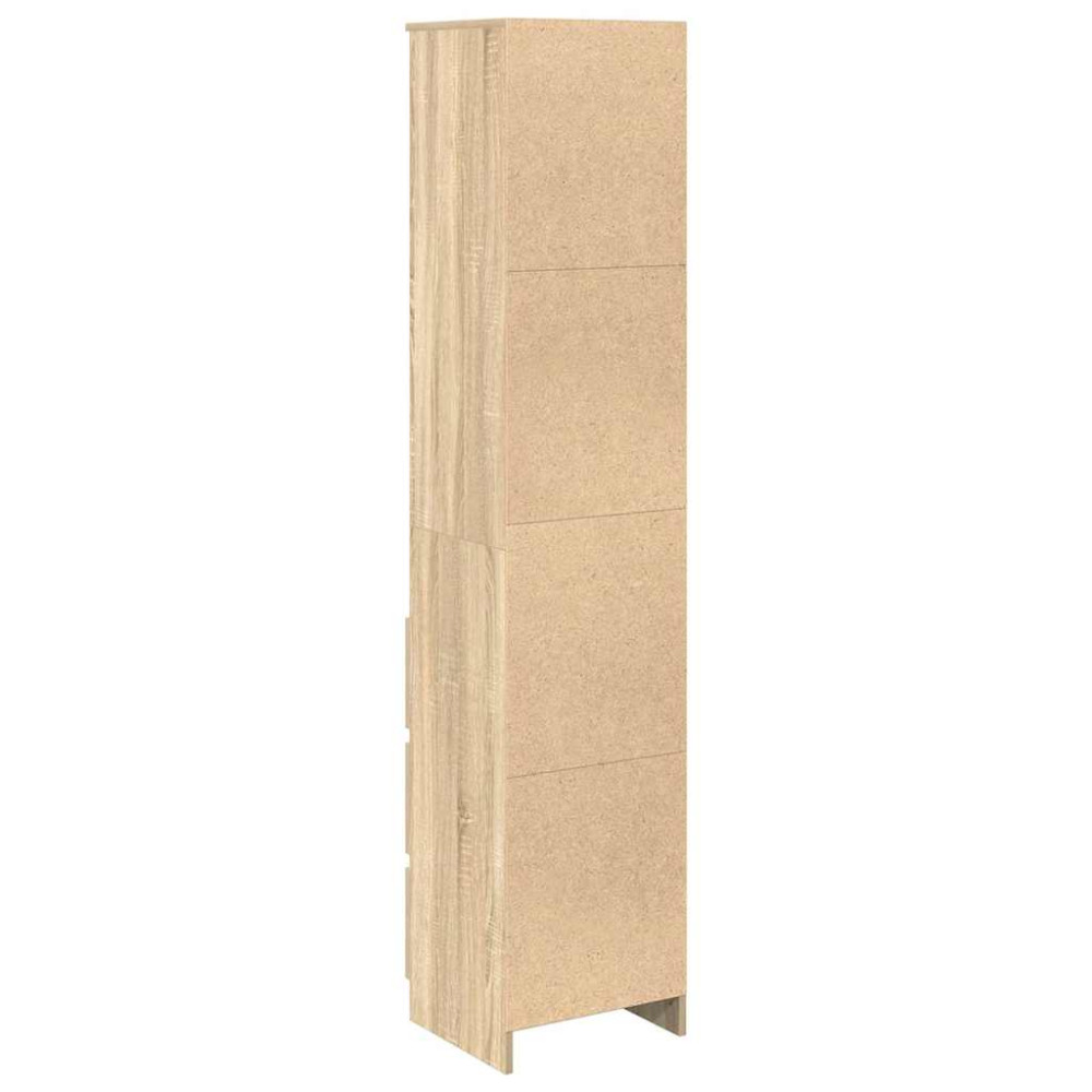 Produktbild för Highboard Sonoma ek 37,5x35x180 cm konstruerat trä
